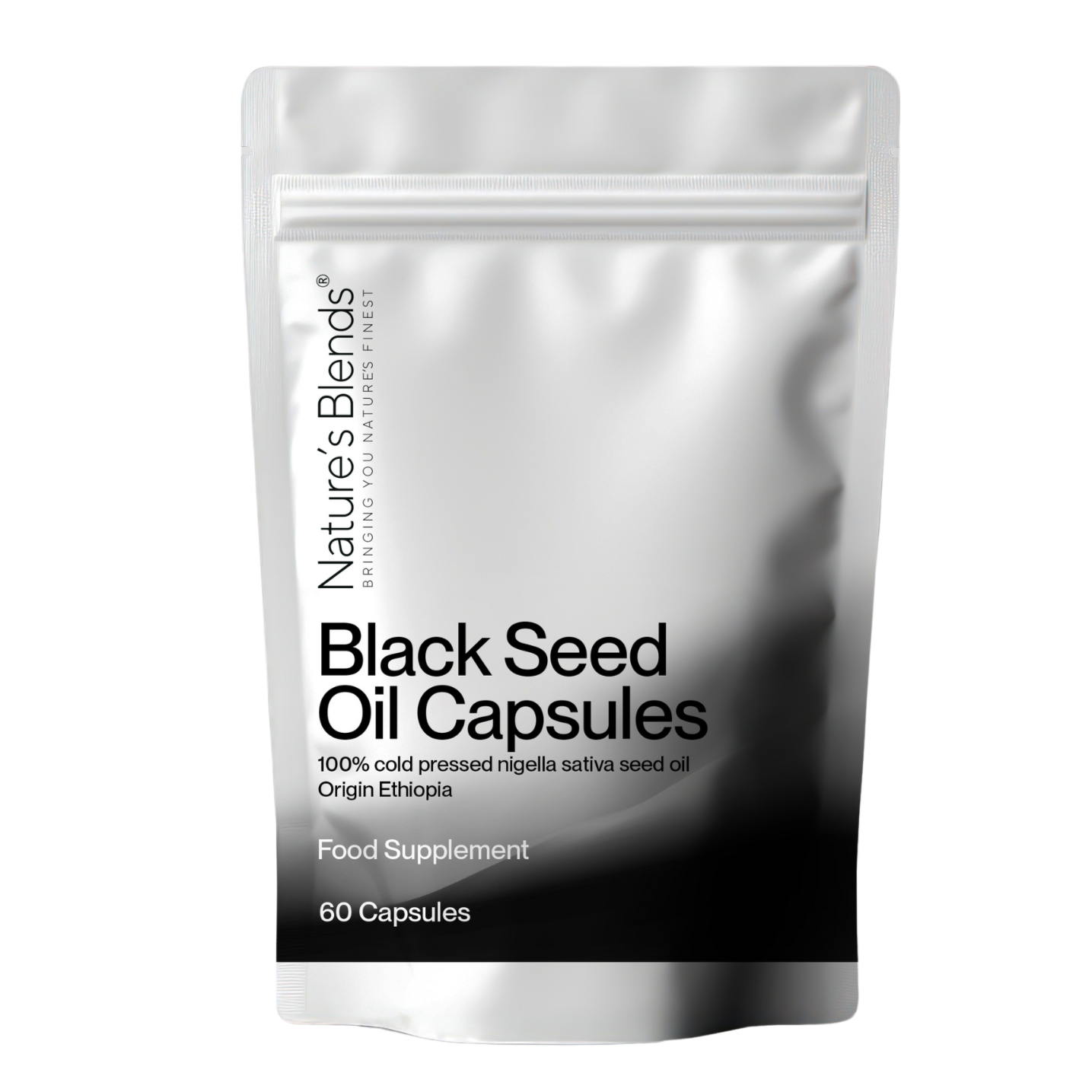 Black Seed Oil Capsules 500mg, 60 kapslar – hög TQ 2,5 %, kallpressad Nigella Sativaolja från Nature’s Blends hos Nature’s Victory