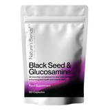 Black Seed Oil & Glucosamine 60 kapslar från Nature’s Blends – naturligt stöd för leder och hälsa, säljs hos Nature’s Victory