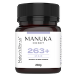 Ren och naturlig Manukahonung 263+ MGO 250g från Nature’s Blends – säljs hos Nature’s Victory