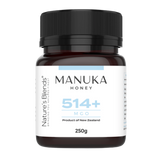 Ren och naturlig Manukahonung 514+ MGO 250g från Nature’s Blends – säljs hos Nature’s Victory