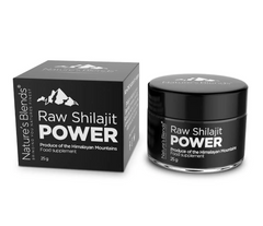 Äkta Shilajit Raw Power 25g från Pakistan – Nature’s Blends produkt hos Nature’s Victory
