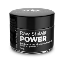 Äkta Shilajit Raw Power 50g från Pakistan – Nature’s Blends produkt hos Nature’s Victory

